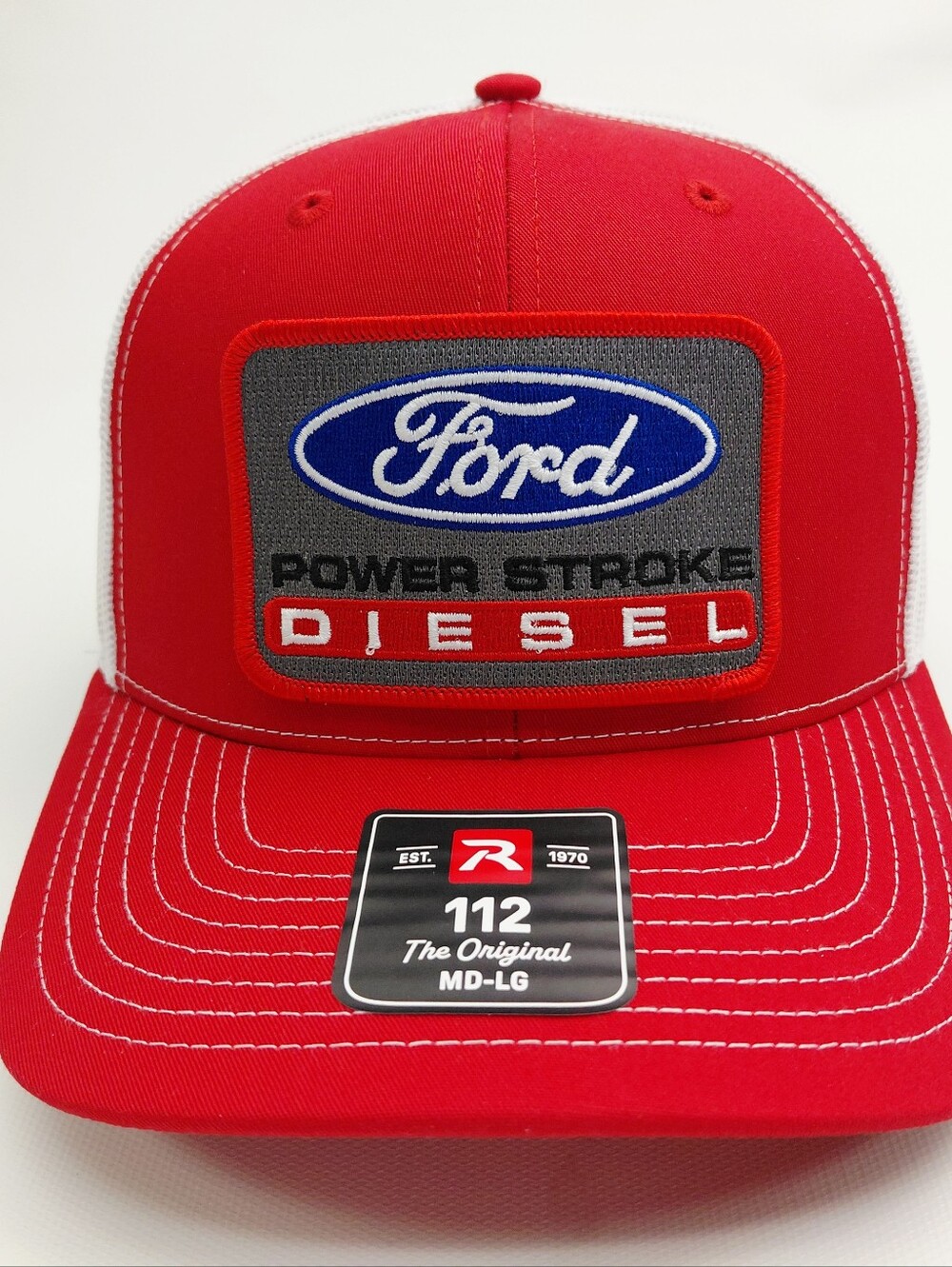 Ford Power Stroke Diesel Richardson Embroidered Trucker Cap Hat Mesh Snapback